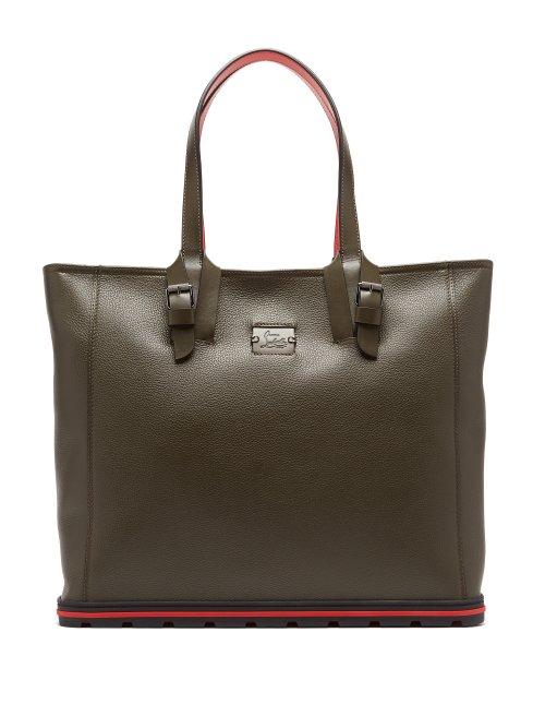 Matchesfashion.com Christian Louboutin - Kabiker Leather Tote Bag - Mens - Khaki
