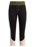 Matchesfashion.com The Upside - Saratoga Cropped Leggings - Womens - Black Multi