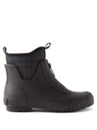 Burberry - Flinton Vintage-check Rubber Rain Boots - Womens - Black