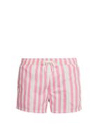 Matchesfashion.com Bower - Swag Striped Swim Shorts - Mens - Pink Stripe