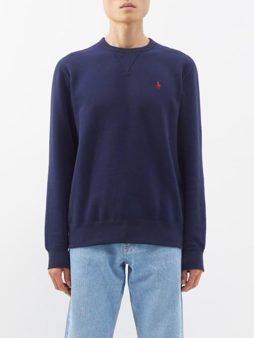Polo Ralph Lauren - Logo-embroidered Cotton-jersey Sweatshirt - Mens - Navy