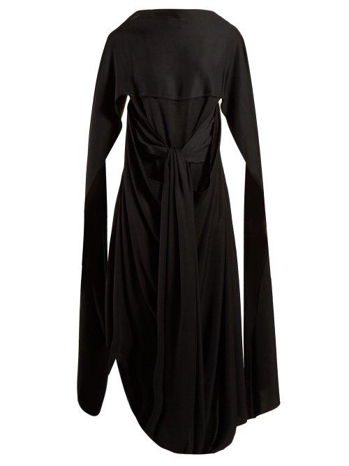 Matchesfashion.com Jw Anderson - Draped Long Dress - Womens - Black