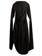 Matchesfashion.com Jw Anderson - Draped Long Dress - Womens - Black
