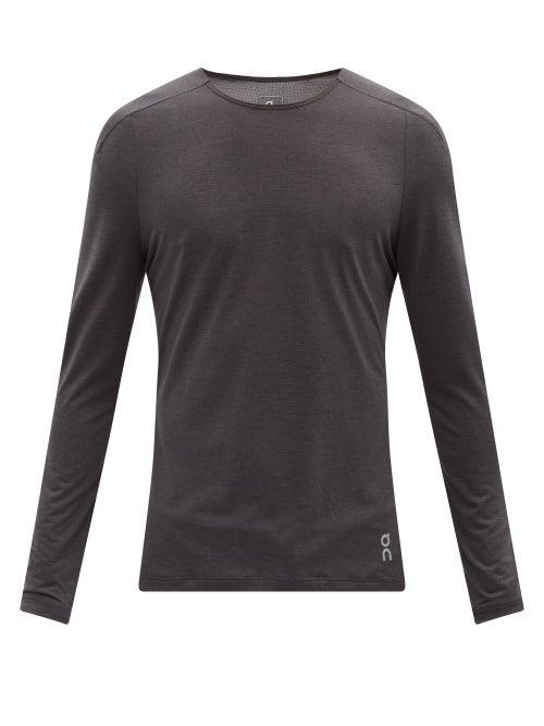 Matchesfashion.com On - Performance Long-sleeved Technical-jersey Top - Mens - Black