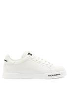 Matchesfashion.com Dolce & Gabbana - Logo-appliqu Leather Trainers - Mens - White
