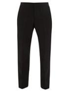 Matchesfashion.com Burberry - Silk-trimmed Wool Tuxedo Trousers - Mens - Black