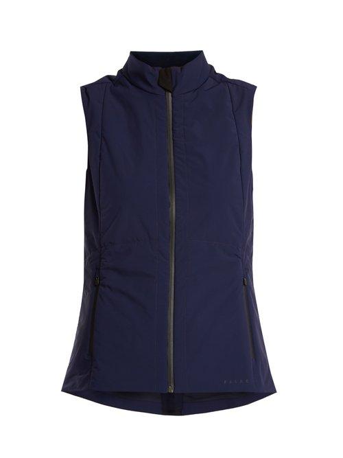 Matchesfashion.com Falke - Contrast Panel Shell Performance Gilet - Womens - Navy