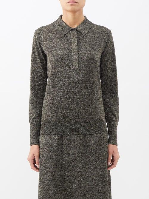 Cefinn - Josie Metallic Wool-blend Sweater - Womens - Gold