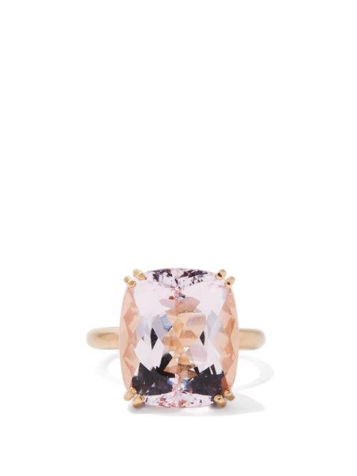 Irene Neuwirth - Gemmy Gem Morganite & 18kt Rose-gold Ring - Womens - Purple