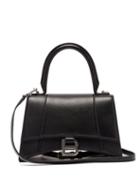 Matchesfashion.com Balenciaga - Hourglass Small Grained-leather Bag - Womens - Black