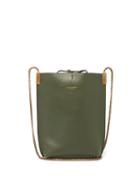 Ladies Bags Saint Laurent - Suzanne Mini Leather Cross-body Bag - Womens - Green