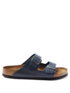Matchesfashion.com Birkenstock - Arizona Oiled-leather Sandals - Mens - Blue