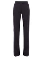 Matchesfashion.com Stella Mccartney - Tailored Wool Straight Leg Trousers - Womens - Navy
