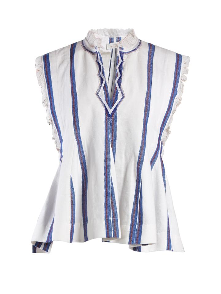 Isabel Marant Étoile Drappy Sleeveless Striped Top