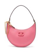 Valentino Garavani - V-logo Mini Leather Shoulder Bag - Womens - Pink