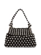 Matchesfashion.com Shrimps - Quinn Faux Pearl Embellished Bag - Womens - Black White