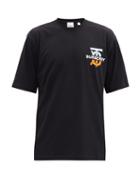 Matchesfashion.com Burberry - Ganther Tb-print Cotton-jersey T-shirt - Mens - Black