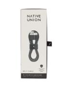 Matchesfashion.com Native Union - Belt Leather-trimmed 4ft Usb Charging Cable - Mens - Black