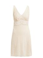 Matchesfashion.com Mes Demoiselles - Gardner Lace Trimmed Cotton Blend Slip Dress - Womens - Light Pink