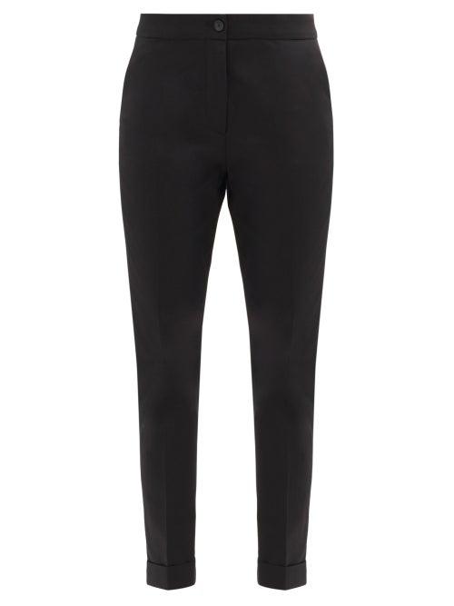 Matchesfashion.com Etro - Milano Cotton-blend Cropped Trousers - Womens - Black