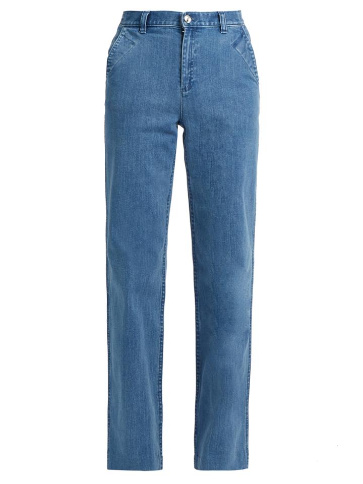 A.p.c. America High-waisted Wide-leg Jeans