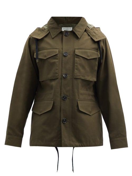Matchesfashion.com Officine Gnrale - Aristide Detachable-hood Canvas Jacket - Mens - Khaki