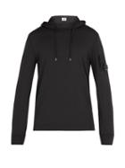 Matchesfashion.com C.p. Company - Lens Hooded Cotton Sweatshirt - Mens - Black