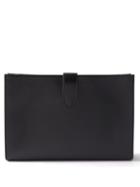 The Row - Vera Leather Clutch Bag - Womens - Black