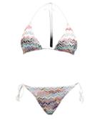 Missoni Mare - Zigzag Tasselled-tie Triangle Bikini - Womens - Black Multi