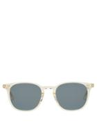 Matchesfashion.com Garrett Leight - Clark Square Acetate Sunglasses - Mens - Blue