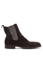 Matchesfashion.com Guidi - Distressed Suede Chelsea Boots - Mens - Black
