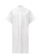 Matchesfashion.com Mm6 Maison Margiela - Oversized Cotton-poplin Shirt Dress - Womens - White