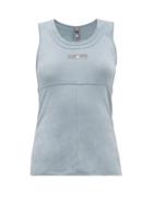 Matchesfashion.com Adidas By Stella Mccartney - Cut Out Back Training Tank Top - Womens - Light Blue
