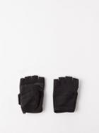 Caf Du Cycliste - Summer Fingerless Cycling Gloves - Mens - Black