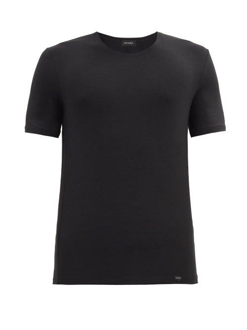 Matchesfashion.com Hanro - Natural Function Pyjama T-shirt - Mens - Black