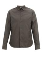Matchesfashion.com Paul Smith - Beetle-button Twill Shirt - Mens - Grey
