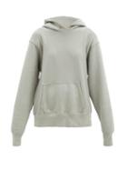 Matchesfashion.com Les Tien - Fleeceback Cotton-jersey Hooded Sweatshirt - Womens - Light Grey
