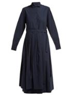 Matchesfashion.com Weekend Max Mara - Flou Shirtdress - Womens - Navy