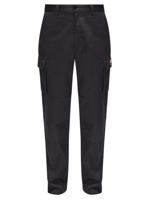 Matchesfashion.com Vetements - Police Logo Cotton-twill Cargo Trousers - Mens - Navy
