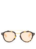 Jacques Marie Mage Cherokee Round-frame Acetate Sunglasses