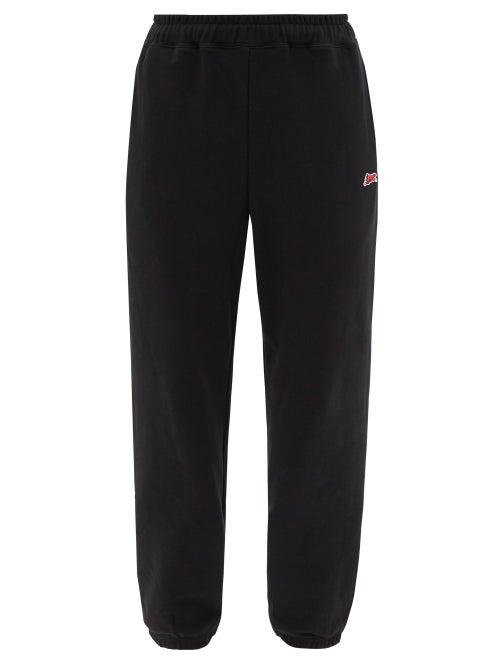Icecream - Running Dog-patch Cotton-jersey Track Pants - Mens - Black