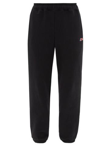 Icecream - Running Dog-patch Cotton-jersey Track Pants - Mens - Black