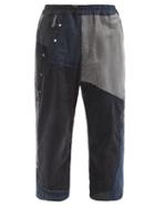 Matchesfashion.com By Walid - Marek Patchwork Vintage-cotton Cropped Trousers - Mens - Black