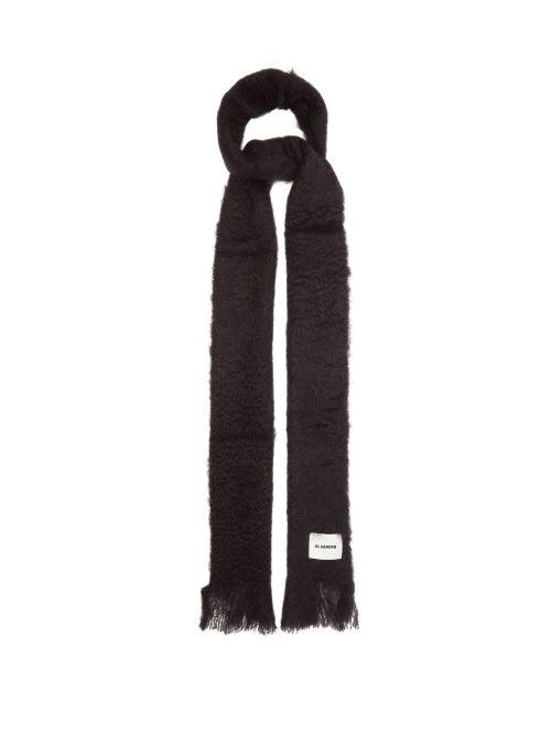 Matchesfashion.com Jil Sander - Extra-long Mohair-blend Scarf - Womens - Navy