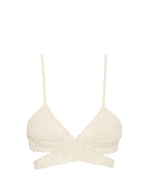 She Made Me Essential Wraparound Crochet Bikini Top