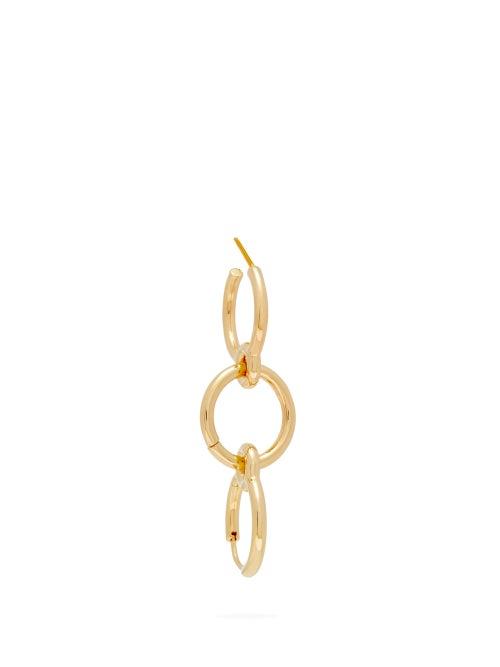 Matchesfashion.com Charlotte Chesnais - Three Lovers Detachable Hoop Gold Vermeil Earring - Womens - Gold
