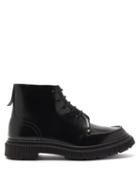 Adieu - Chunky-sole Leather Ankle Boots - Mens - Black