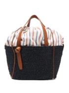 Matchesfashion.com Cesta Collective - Small Woven Raffia Basket Bag - Womens - Navy Multi
