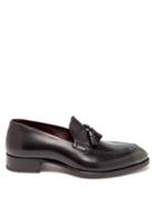 Brioni - Patinated-leather Oxford Shoes - Mens - Black