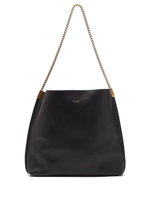 Matchesfashion.com Saint Laurent - Suzanne Medium Chain-strap Leather Shoulder Bag - Womens - Black